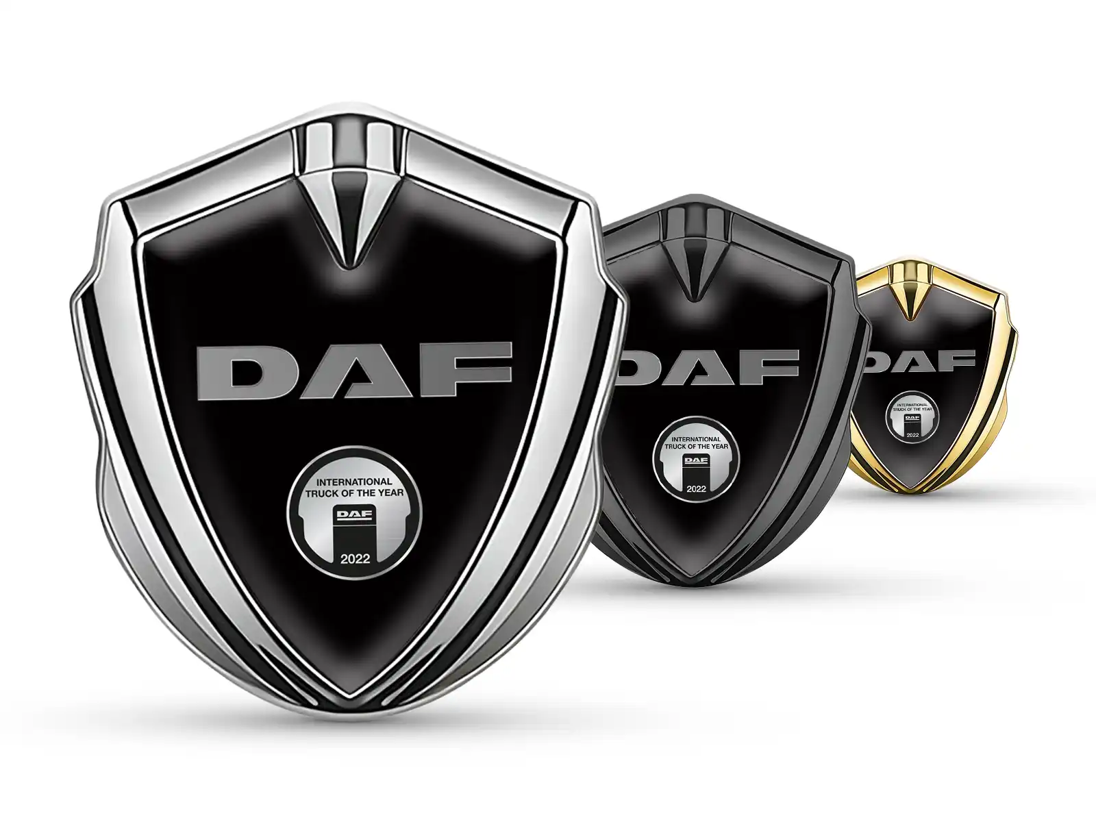 Daf Metal Emblem Badge Modern Look High-End